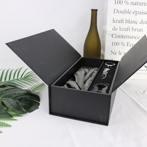 Fait à la main <span class=keywords><strong>cadeau</strong></span> emballage bouteille simple pas cher carton carton boîte à vin rouge - Product Image 1