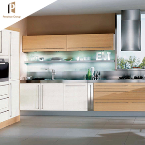 Moderno hotel de estilo de la isla de armario personalizado modular gabinete de cocina de alto brillo - Product Image 4