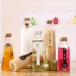 Botella de Vidrio para Café/Té con Leche de 300ml/350ml con Corcho - Product Image 3