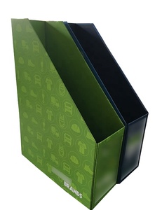 Desktop Kartonnen Document Opslag Houder <span class=keywords><strong>A4</strong></span> Papier Vijlhouder Export Volledige Afdrukken Opvouwbare Papier Bestand Houder - Product Image 3