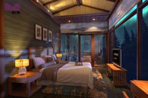 Prefabricated wooden chalets House prefabricated kits with 2 rooms - Product Image 3