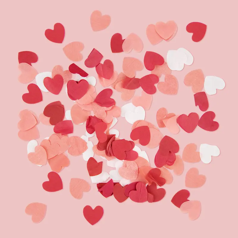3 1でミックスConfetti Red Star Heart Shape Paper Confetti 2*2センチメートルDecoration Multi色Party Decoration 612012