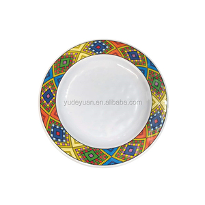 مصنع بيع بالجملة سيراميك بورسلين أبيض تصميم مطبوع من الفن الاثيوبي اريتريان - Product Image 3