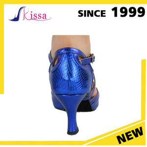 mayor azul brillante Material de serpiente mujeres <span class=keywords><strong>zapatos</strong></span> de tacón alto rendimiento del salón de <span class=keywords><strong>baile</strong></span> <span class=keywords><strong>zapatos</strong></span> de <span class=keywords><strong>baile</strong></span> latino - Product Image 5