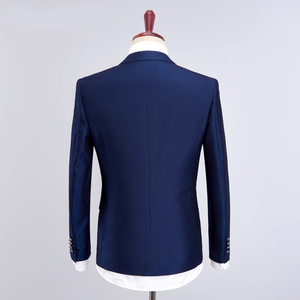 <span class=keywords><strong>Traje</strong></span> <span class=keywords><strong>Azul</strong></span> Rey de <span class=keywords><strong>Tres</strong></span> <span class=keywords><strong>Piezas</strong></span> para Hombre, Diseño Nuevo de Fabricantes OEM - Product Image 4