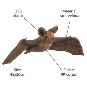 Peluches Personalizados de Animales Salvajes, Peluches de Murciélago Frutícola - Product Image 2