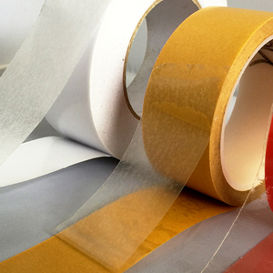 <span class=keywords><strong>Cinta</strong></span> adhesiva <span class=keywords><strong>transparente</strong></span> reutilizable de doble cara, <span class=keywords><strong>cinta</strong></span> de poliéster con revestimiento rojo, blanco y amarillo - Product Image 5