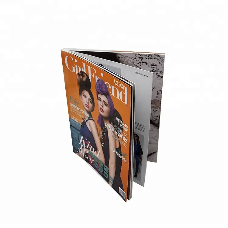 Оптовая продажа производитель oversea переработанная бумага softcover мода журнал печать