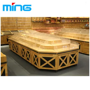 Hot Sale Brot regal Bäckerei Vitrine Holz Vitrinen