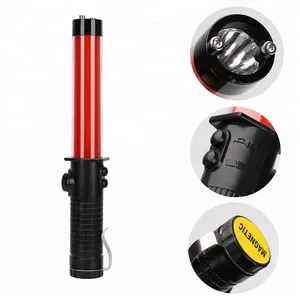 Bacchetta led in plastica torcia di avvertimento led traffic baton con batteria 3AA - Product Image 1