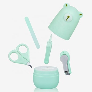 Kit de Cuidado para Bebés 4 en 1 Ecológico con Material ABS y <span class=keywords><strong>Set</strong></span> de Manicura/Pedicura de Acero Inoxidable (Rosa/Azul) - Product Image 4