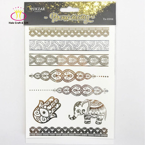 Perlengkapan Kertas Berkualitas Tinggi Stiker Tato Temporer Tubuh Dewasa 3D Wanita Seksi dengan Glitter - Product Image 2