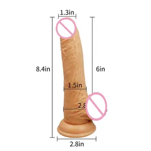 Super Quality Liquid Silicone Dildo Real Feeling Double Layered Dildo Soft Skin Huge Realistic Penis Dildo Sex Toys for Couple