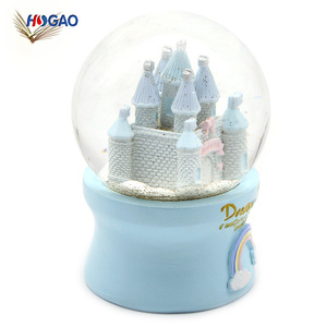 OEM al por mayor artículos <span class=keywords><strong>de</strong></span> decoración del hogar agua <span class=keywords><strong>de</strong></span> la resina glitterdome azul polyresin <span class=keywords><strong>Castillo</strong></span> globo <span class=keywords><strong>de</strong></span> nieve - Product Image 6