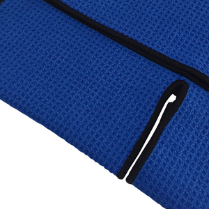Serviettes de <span class=keywords><strong>golf</strong></span> brodées avec logo central, OEM, douces, pour l'extérieur, avec crochet, en microfibre gaufrée, serviettes de sport pour le <span class=keywords><strong>golf</strong></span> - Product Image 6