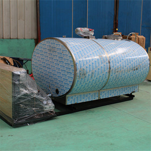 Enfriador de leche de tipo Horizontal, tanque de refrigeración con compresor Copeland, 2000 litros