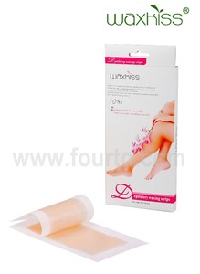 10 PCS ( DOUBLE face ) froide <span class=keywords><strong>cire</strong></span> épilation bandes pour le corps de la <span class=keywords><strong>jambe</strong></span> et visage cheveux - Product Image 2