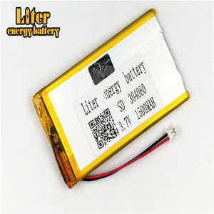 Plug 2.0-2 P 304080 Ultra-thin polymer lithium battery 1500 mah outdoor lighting 3.7 V equipment medical with ntc - Product Image 3