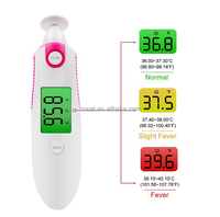 Thermomètre numérique infrarouge frontal et auriculaire médical professionnel pour enfants, bébés et adultes, homologué COCET CE 510K