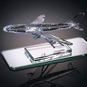Wholesale <strong>Cheap</strong> Superior Design <strong>Crystal</strong> Airplane <strong>Crystal</strong> Model for House Decoration - Product Image 1