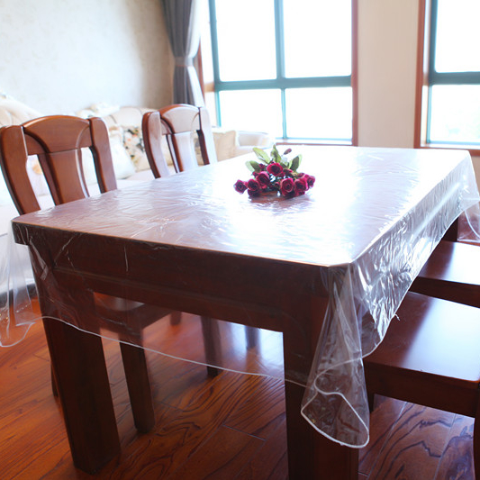 Настраиваемая прозрачная скатерть с печатными краями