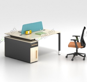 Estación de Trabajo Modular E1 MFC Moderna y Ecológica, Diseño de Panel para Oficina, Capacidad para 2/4/8 Personas, Escritorio de Madera MDF, Serie HOGO Z40212, 3 Años de Garantía - Product Image 4