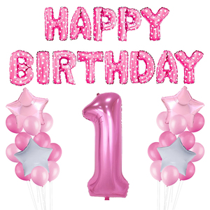 Kit Completo per Festa di Compleanno per Bambini, Palloncini Metallici a Forma di Numero, Decorazioni e Sfondo per Feste - Product Image 2