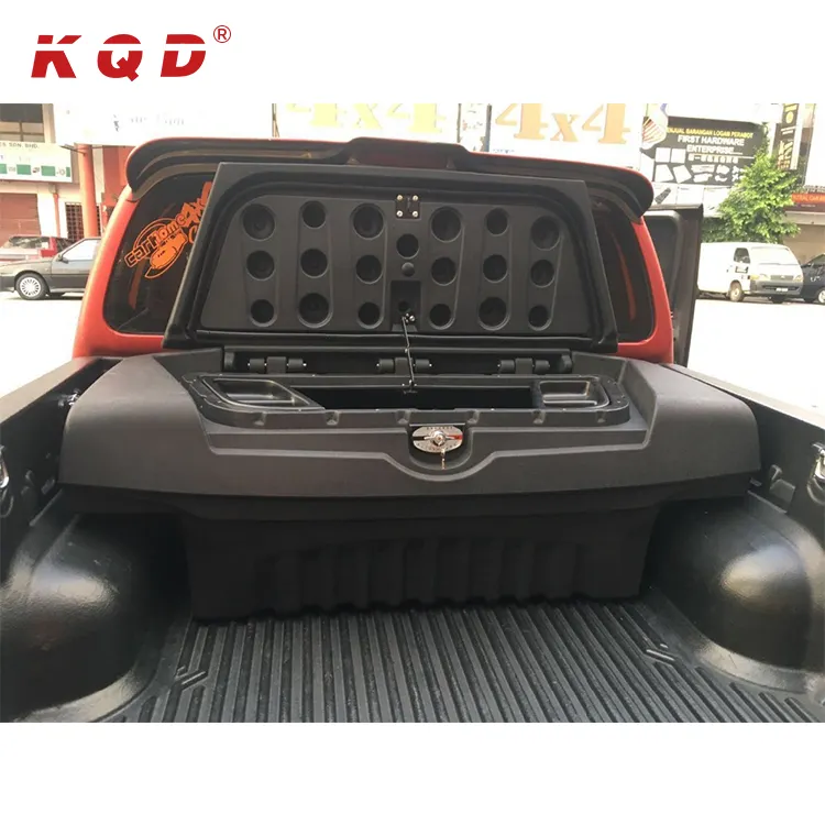 KQD 4x4 accessoires tous ramassage universel kit carrosserie Transat Rack Cargo Coffre De Rangement Boîte pour hilux revo 2017