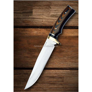 Pakka-cuchillo táctico de supervivencia para acampada al aire libre, hoja de acero inoxidable de alta calidad con mango de madera - Product Image 2