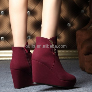 Newest Styles <strong>Wedge</strong> Designs Haldf <strong>Boots</strong> CP6700 - Product Image 6