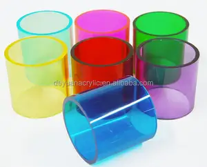Colorful Hollow Acrylic Tube/ Customize Acrylic Tubes with Cutting Service
