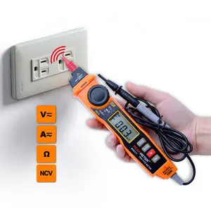 Multimeter Digital Tipe Pena PM8211, dengan NCV 2000 Hitungan AC/DC Multimeter Saku Tegangan