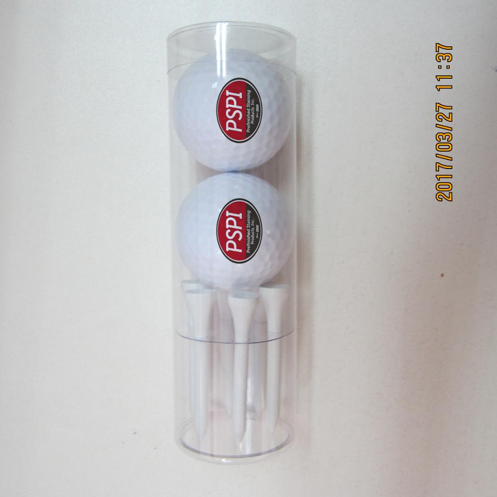 Заводской изготовленный на заказ белый мяч для гольфа и футболка из 2 частей для продвижения