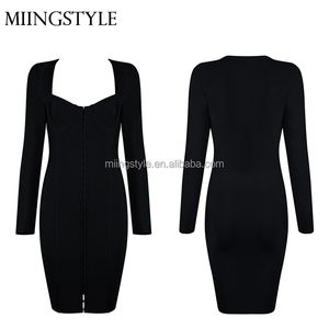 2017 Ventas Calientes <span class=keywords><strong>de</strong></span> la señora Coctel <span class=keywords><strong>de</strong></span> la tarde vestidos <span class=keywords><strong>de</strong></span> bodycon tight <span class=keywords><strong>ropa</strong></span> <span class=keywords><strong>de</strong></span> mujer al por mayor sexy vestido bandage - Product Image 2