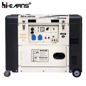 Hiarns générateur diesel de haute qualité 7KVA 8KVA silencieux 192 moteur à couvercle ouvert - Product Image 4