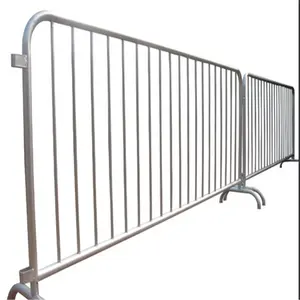 Crowd Barrier Fence Low Price Portable Event Temporary Barrier Fence /tubular Road Bar Barrier/site Steel Crowd Control Barricade