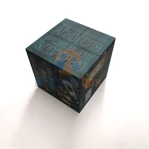 DIY Toy Magnet Square Magic Photo Cube Puzzle 3*3*3