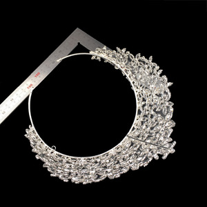 Echsio AAA Cubic Zirconia Crown Per Le Donne Sposa Dubai Gioielli Da Sposa <span class=keywords><strong>di</strong></span> Lusso Con Il Fiore BC3218 - Product Image 5