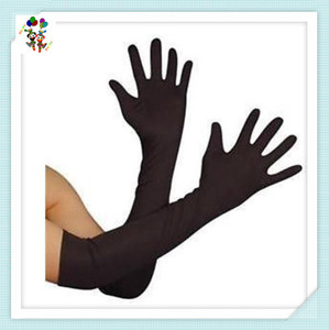 Robe fantaisie pour fille adulte, couleur noire, gants en Satin courts à longs, <span class=keywords><strong>Sexy</strong></span>, HPC-2464 - Product Image 3