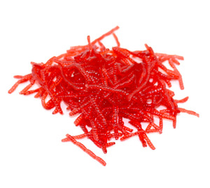 लाल सिमुलेशन कीड़ा केंचुआ 20g 3cm नरम चारा मछली पकड़ने के आकर्षण - Product Image 1