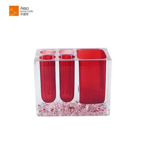 욕실 베니 티 storage 반투명 polyresin 칫솔 holder 대 한 치약