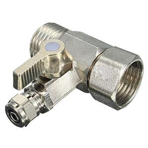 Tee Kugel hahn Wasser Absperr adapter 1/2x1/4 Zoll Wasser reinen Filter Wasserhahn Wasserhahn Anschluss Haus Umkehrosmose schalter - Product Image 4