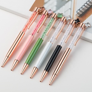 Promocional 1,0mm Crystal Rose Gold Planner Pen Metal con encanto atractivo - Product Image 2