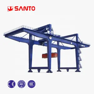 CE/ISO Standard Steel Structure 80Ton Straddle Carrier Container Crane