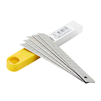 Couteau utilitaire à lame coulissante en acier inoxydable haute épaisseur DEDING K100-ML, manche en acier, garantie 3 ans, OEM 1 pièce