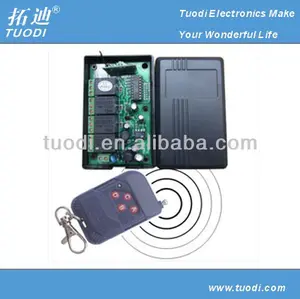 Tdl-t50 85v-265v ca 4 cargas& receptor de rf del transmisorinalámbrico de control del sistema para el motor eléctrico