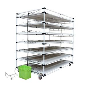 Microgreen Planting Trays Plastic PVC Vertical Grow Rack /hydroponic PVC Trays/hydroponic Growing System