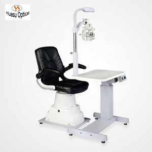 Set Tavolo Combinato per Optometria, Unità Poltrona Oftalmica per Negozio di Ottica, Attrezzatura per Esame Oculistico per Stanze Piccole o Confinate - Product Image 2