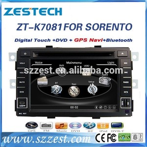 Zestech fábrica OEM Dashbord colocación y 7 pulgadas doble din DVD del coche para KIA SORENTO - Product Image 1