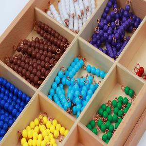 Juego de cuentas educativas para preescolar, materiales matemáticos Montessori, cuentas de tablero - Product Image 2
